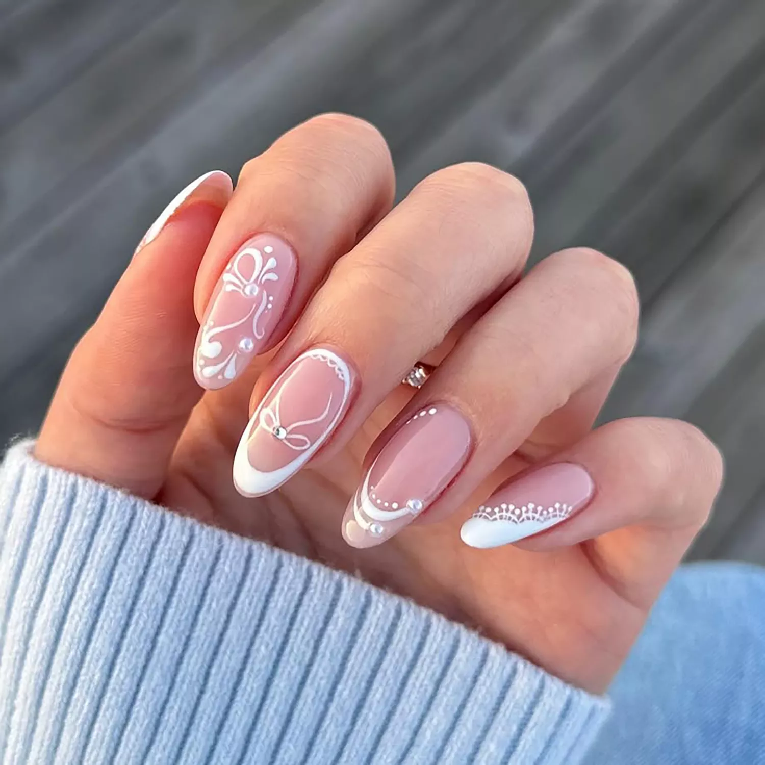 pearl nail design